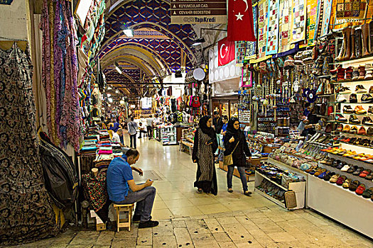 大巴扎集市,寓意,遮盖,集市,伊斯坦布尔,一个,大棚市场,世界,街道,上方,商店,使用,只有