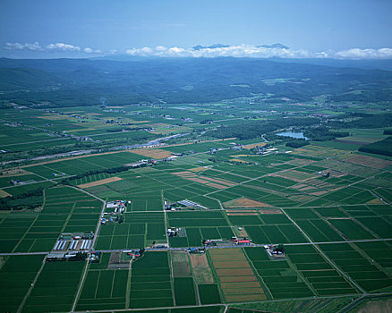 空中,城镇