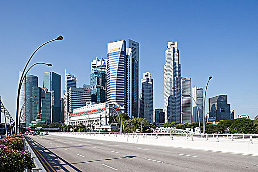 新加坡,城市,区域,天际线