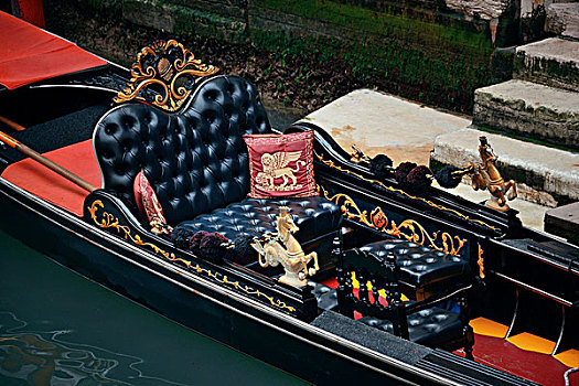 小船,特写,水中,威尼斯,意大利