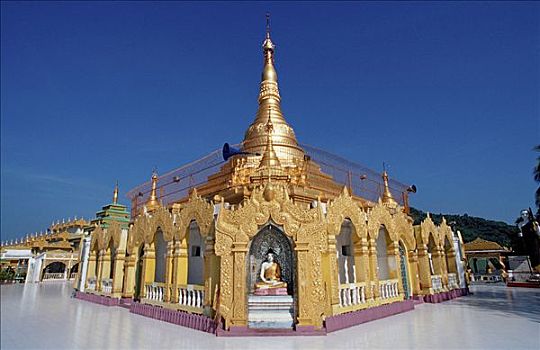 建筑,庙宇,大金塔,仰光,缅甸