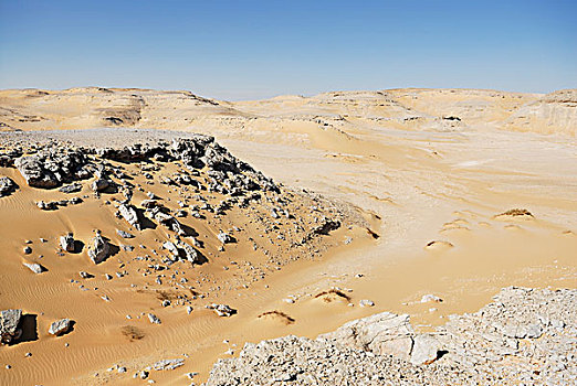 荒芜,风景,靠近,路克索神庙,西部沙漠,埃及,非洲