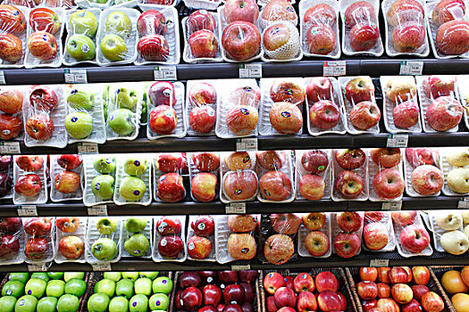 超市,柜台,水果
