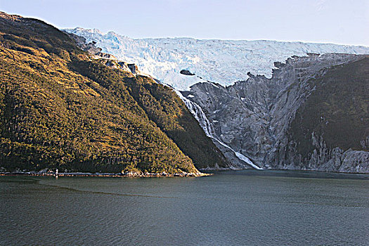 冰河,比格尔海峡,火地岛,巴塔哥尼亚,智利