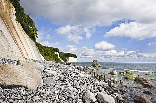 岩石,海岸线,德国