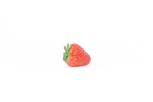 一颗,草莓,孤立,隔离,白色背景