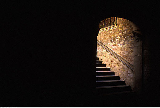 拱形,楼梯,加泰罗尼亚,巴塞罗那,西班牙