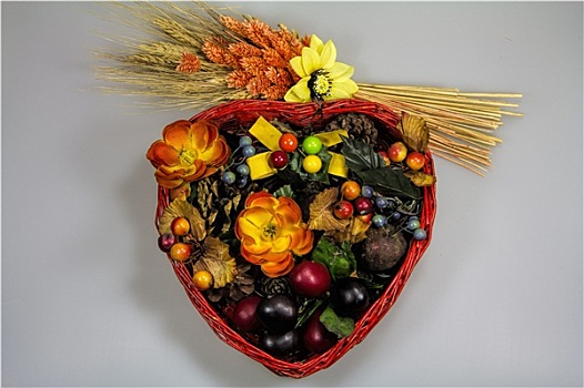 玉米,花,水果