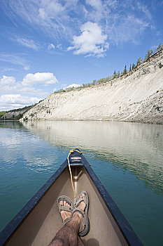 独木舟,育空河,育空,加拿大