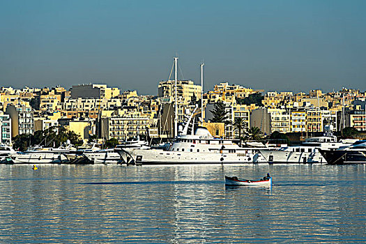 游艇,港口,瓦莱塔市,马耳他,欧洲