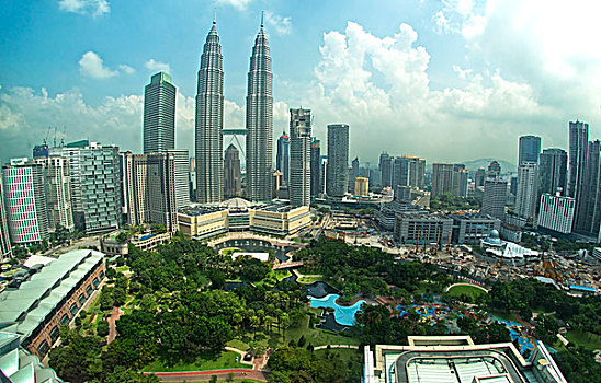 双子塔,天际线,吉隆坡,马来西亚,亚洲