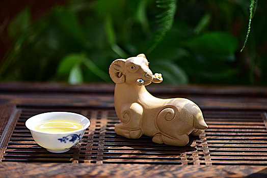 紫砂茶壶茶杯茶具方壶茶文化茶艺茶宠山羊
