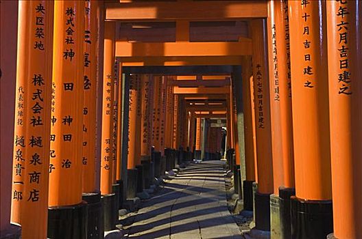 入口,伏见稻荷大社,神祠,京都,关西,本州,日本