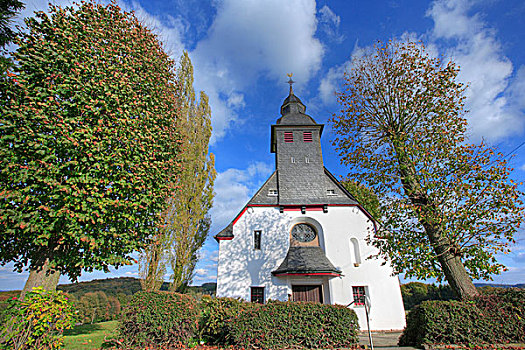 天主教堂,小教堂,陆地,区域,北莱茵威斯特伐利亚,德国,欧洲