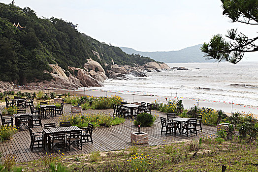 浙江普陀山,绿水青山