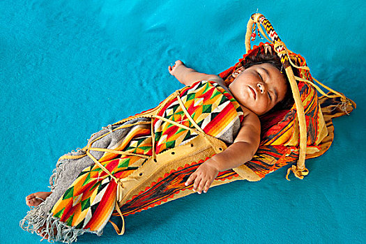 美洲印地安人,圣克拉拉,普韦布洛,新墨西哥,睡觉,传统
