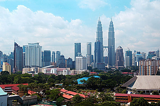 城市,双子塔,吉隆坡,马来西亚,亚洲