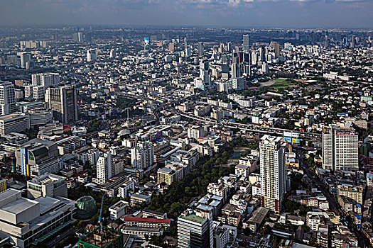 城市,塔,高速公路,公路,曼谷,泰国,亚洲