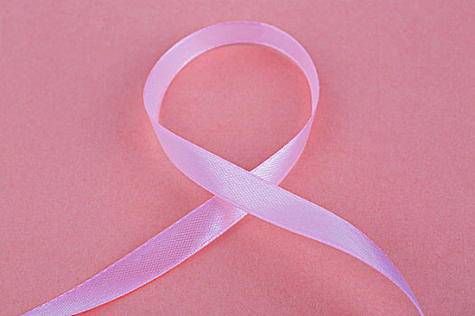 关爱女性乳房健康,防治乳腺癌的粉色丝带标志