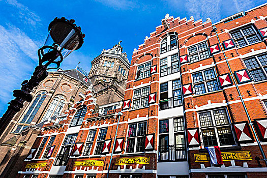 历史,建筑,工厂,塔,教堂,圣诞老人,阿姆斯特丹,荷兰