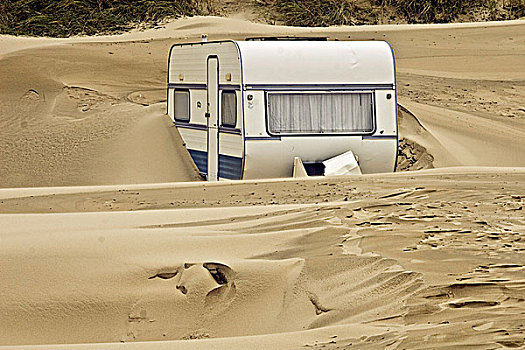 房车,沙子