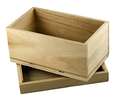 打开,木质,礼盒,盖子