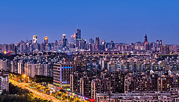 江苏省南京市物业商品房小区高楼建筑景观
