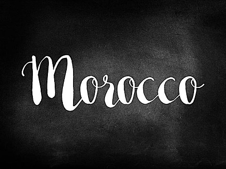 摩洛哥,书写,黑板
