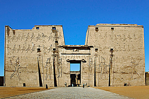 正门入口,荷露斯神庙,伊迪芙,埃及