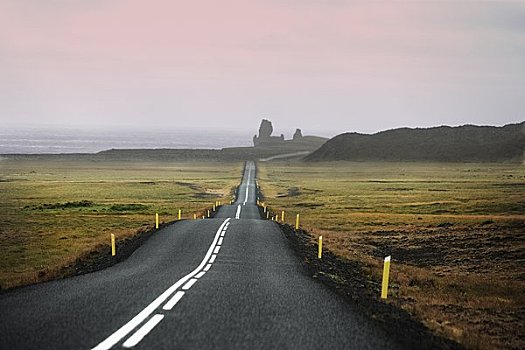 道路,岩石构造,斯奈山半岛,冰岛