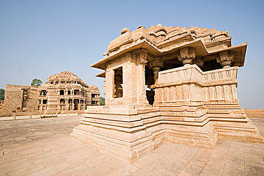 庙宇,堡垒,瓜利尔,中央邦,印度