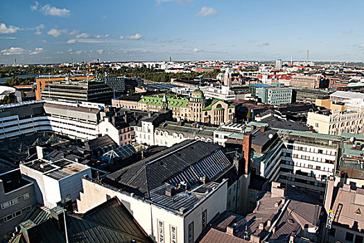 酒店,上方,屋顶,赫尔辛基