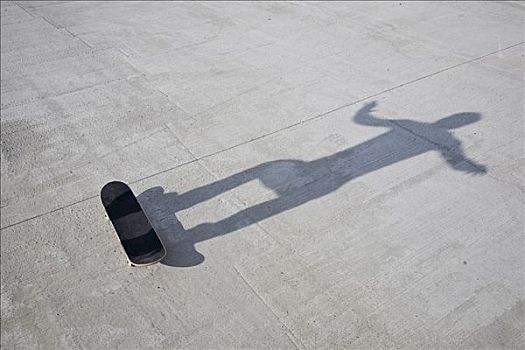 影子,滑板