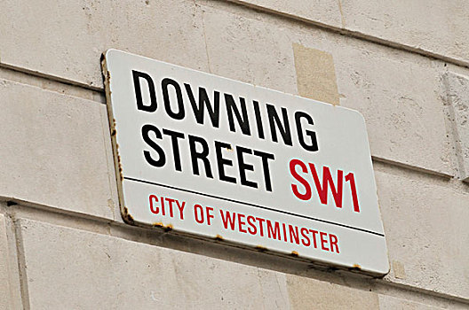 路标,唐宁街,政府,地区,伦敦,英格兰,英国,欧洲