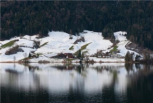 高山,场景,瑞士
