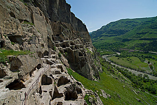12世纪,山坡,洞穴,住所,乔治亚