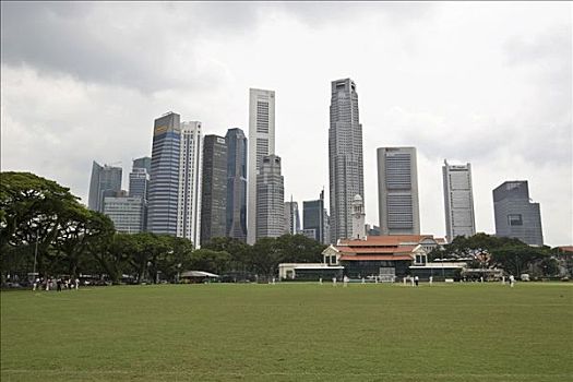 金融区,新加坡,正面,东南亚