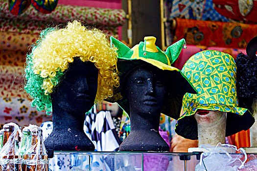 圣保罗,巴西,帽子,假人,商品