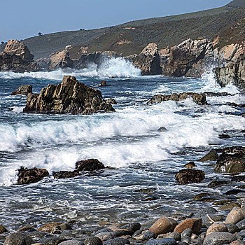 岩石海岸,州立公园,风景,北方,入口,加利福尼亚,美国