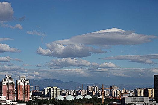 北京的蓝天白云