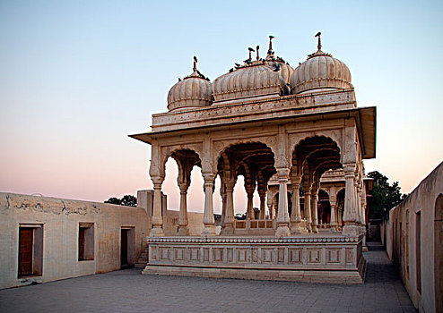 墓葬碑,王室,比卡内尔,拉贾斯坦邦,印度,亚洲