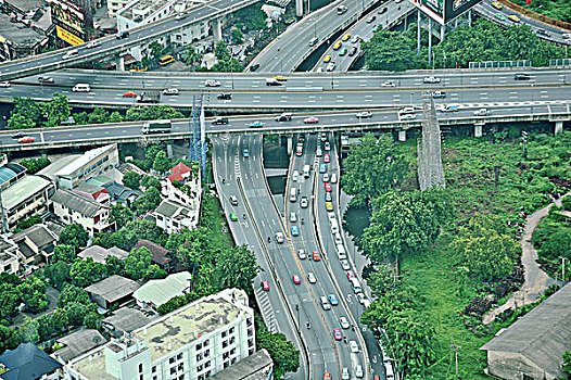 公路,城市,曼谷,泰国