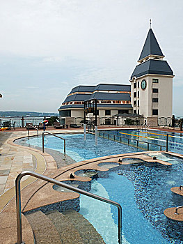 台北福容大酒店的游泳池,台湾台北
