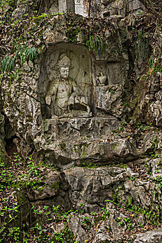 杭州灵隐寺飞来峰石窑摩崖造像