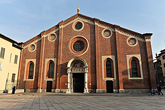 大教堂,建造,米兰,意大利,欧洲
