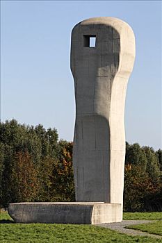 水泥,雕塑,北约,导弹,车站,北莱茵威斯特伐利亚,德国