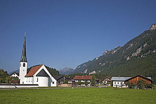 教堂,玛丽亚,艾塔,靠近,乌伯阿玛高,上巴伐利亚,巴伐利亚,德国