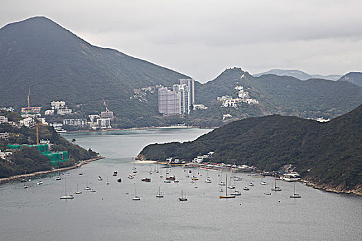 香港,建筑,大楼,特色,富人,繁华,水泥森林,摩天大厦,拥挤,高密度,压力,孤岛,岛屿,海湾,游船,住宅,别墅,中国