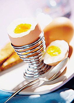 煮蛋,蛋杯,吐司