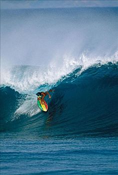 夏威夷,瓦胡岛,北岸,管道,冲浪,彩色,冲浪板